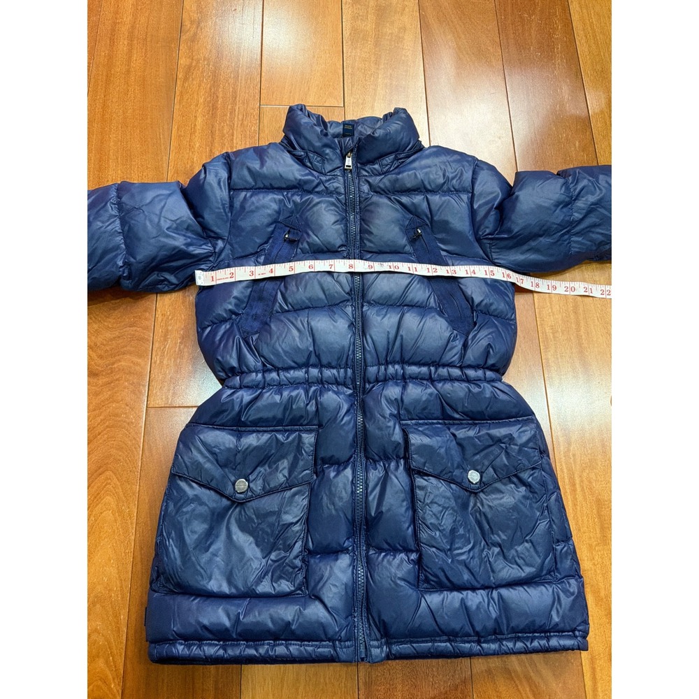 Polo Ralph Lauren Kids Navy Blue Quilted Down Puffer Jacket Size M 8-10 - Picture 7 of 10